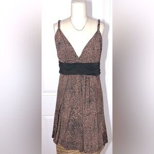 Candie’s Vintage Animal Print Midi dress Brown/black XL